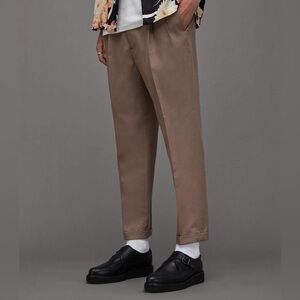 All Saints Tallis Slim Fit Cropped Trousers in Size 28